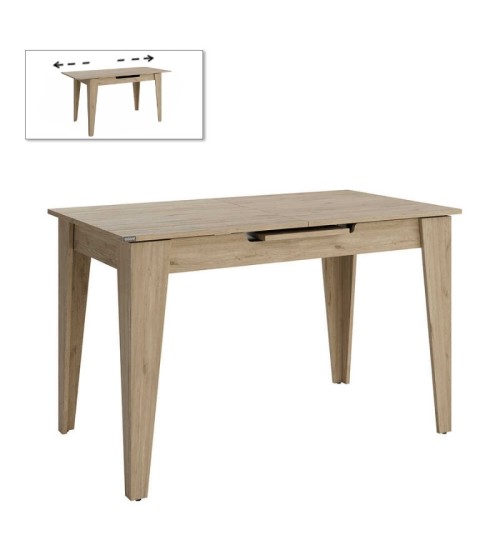 Τραπέζι επεκτεινόμενο χρώμα oak 120/150x70x75εκ.