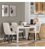 Τραπέζι επεκτεινόμενο χρώμα λευκό 120/150x70x75εκ.