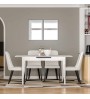 Τραπέζι επεκτεινόμενο χρώμα λευκό 120/150x70x75εκ.