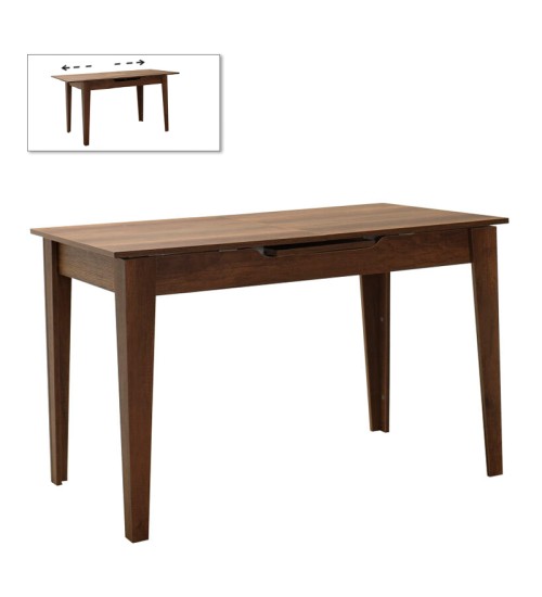 Τραπέζι επεκτεινόμενο χρώμα καρυδί 120/150x70x75εκ.