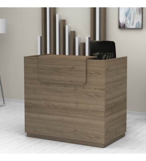 Γραφείο υποδοχής - reception χρώμα καρυδί 120x70x110εκ.