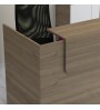 Γραφείο υποδοχής - reception χρώμα καρυδί 120x70x110εκ.