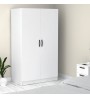 Ντουλάπα ρούχων δίφυλλη χρώμα λευκό 100x60x181εκ.