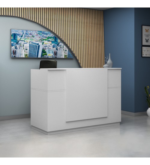 Γραφείο υποδοχής - reception χρώμα λευκό 180x70x110εκ.