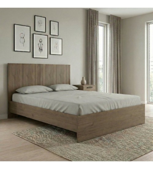 Κρεβάτι χρώμα καρυδί 140x190εκ.