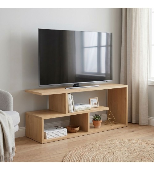 Έπιπλο τηλεόρασης χρώμα φυσικό οξιάς 100x30x40cm.