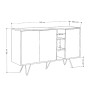 Μπουφές χρώμα sandstone 142x35,6x83εκ.