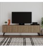 Έπιπλο τηλεόρασης χρώμα ανοιχτό καρυδί 180x29,6x50εκ.