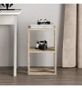 Κομοδίνο - Τραπεζάκι βοηθητικό χρώμα travertine 34x30x55εκ.