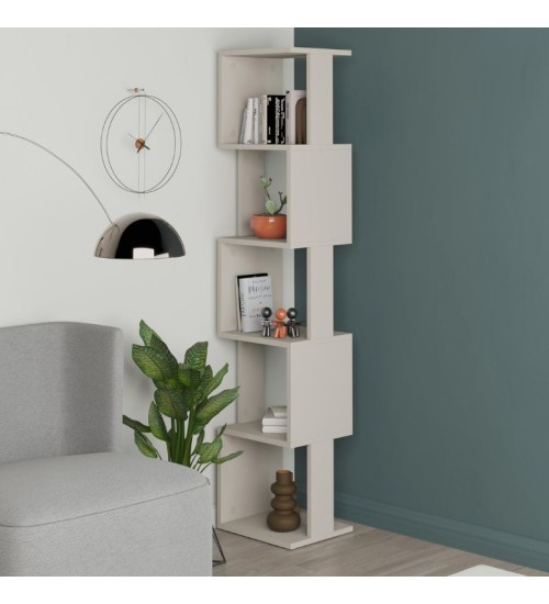 Βιβλιοθήκη χρώμα sandstone 35x30x161εκ.
