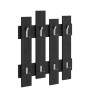 Κρεμάστρα τοίχου χρώμα black wood 64x4x81εκ.
