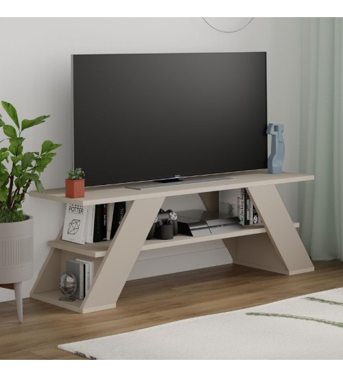Έπιπλο τηλεόρασης χρώμα sandstone 120x33,5x40εκ.