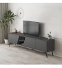 Έπιπλο τηλεόρασης χρώμα ανθρακί 180x35,6x48εκ.
