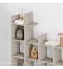 Βιβλιοθήκη χρώμα sandstone 122x25,5x188εκ.
