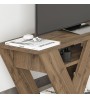 Έπιπλο τηλεόρασης χρώμα ανοιχτό καρυδί 110x30x40εκ.