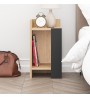 Κομοδίνο αριστερό χρώμα saphhire oak - silky black 30x31,7x55εκ.