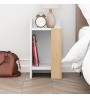 Κομοδίνο αριστερό χρώμα λευκό - saphhire oak 30x31,7x55εκ.