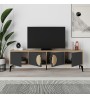 Έπιπλο τηλεόρασης χρώμα sapphire oak - silky black 180x35,6x51εκ.