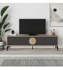 Έπιπλο τηλεόρασης χρώμα sapphire oak - silky black 180x35,6x51εκ.