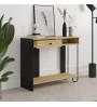 Κονσόλα χρώμα sapphire oak - silky black 100x35x79εκ.