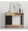Κονσόλα χρώμα sapphire oak - silky black 100x35x79εκ.