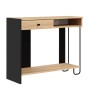 Κονσόλα χρώμα sapphire oak - silky black 100x35x79εκ.