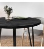 Τραπέζι χρώμα black wood Ø90x77,5εκ.