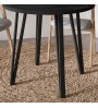 Τραπέζι χρώμα black wood Ø90x77,5εκ.