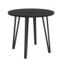Τραπέζι χρώμα black wood Ø90x77,5εκ.