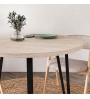 Τραπέζι χρώμα travertine Ø90x77,5εκ.