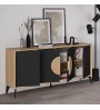 Μπουφές χρώμα sapphire oak - silky black 180x40x82εκ.