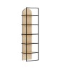 Βιβλιοθήκη χρώμα sapphire oak 53x31,7x180εκ.