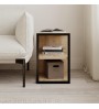 Τραπεζάκι βοηθητικό - Κομοδίνο χρώμα sapphire oak 30x42x45εκ.