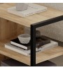 Τραπεζάκι βοηθητικό - Κομοδίνο χρώμα sapphire oak 30x42x45εκ.