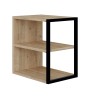 Τραπεζάκι βοηθητικό - Κομοδίνο χρώμα sapphire oak 30x42x45εκ.