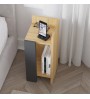 Κομοδίνο Δεξί χρώμα sapphire oak - ανθρακί 25x27x60εκ.