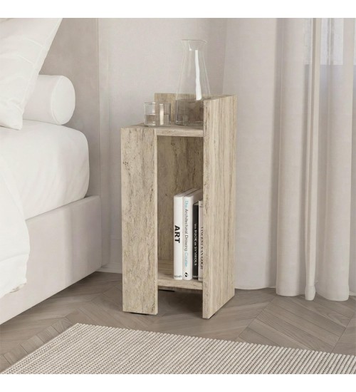 Κομοδίνο Δεξί χρώμα travertine 25x27x60εκ.