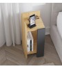 Κομοδίνο Αριστερό χρώμα sapphire oak - ανθρακί 25x27x60εκ.