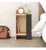 Κομοδίνο Αριστερό χρώμα sapphire oak - ανθρακί 25x27x60εκ.
