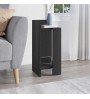 Κομοδίνο αριστερό χρώμα black wood 25x27x60εκ.