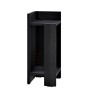 Κομοδίνο αριστερό χρώμα black wood 25x27x60εκ.