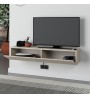 Έπιπλο τηλεόρασης επιτοίχιο χρώμα sandstone 135x31,7x25εκ.