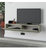 Έπιπλο τηλεόρασης επιτοίχιο χρώμα ash green 135x31,7x25εκ.