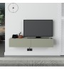Έπιπλο τηλεόρασης επιτοίχιο χρώμα ash green 135x31,7x25εκ.