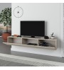 Έπιπλο τηλεόρασης επιτοίχιο χρώμα sandstone 180x30x30εκ.