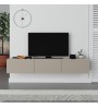 Έπιπλο τηλεόρασης επιτοίχιο χρώμα sandstone 180x30x30εκ.