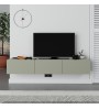 Έπιπλο τηλεόρασης Επιτοίχιο - Χρώμα Ash Green 180x30x30εκ.