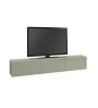 Έπιπλο τηλεόρασης Επιτοίχιο - Χρώμα Ash Green 180x30x30εκ.