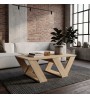 Τραπεζάκι σαλονιού χρώμα sapphire oak 110x60x40εκ.