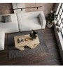 Τραπεζάκι σαλονιού χρώμα sapphire oak 110x60x40εκ.